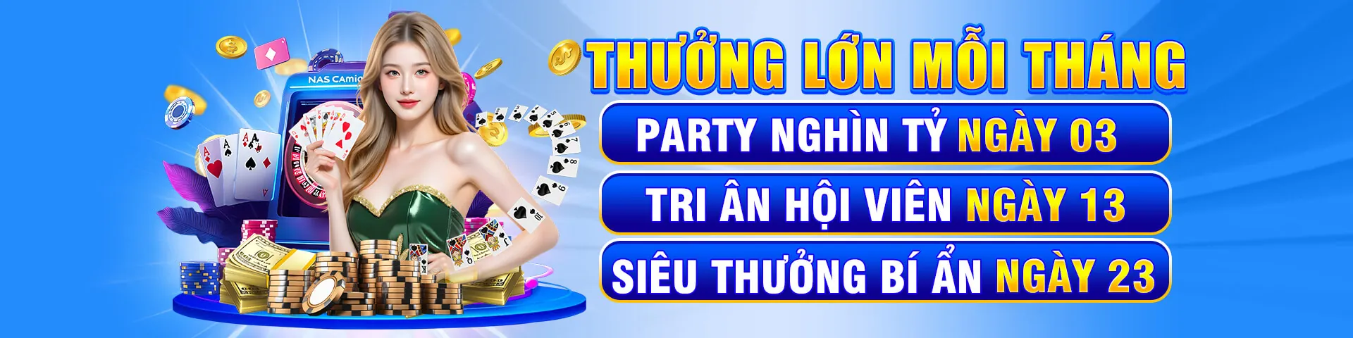 Hình ảnh chính về Nổ Hũ Uy Tín với máy slot và tiền vàng